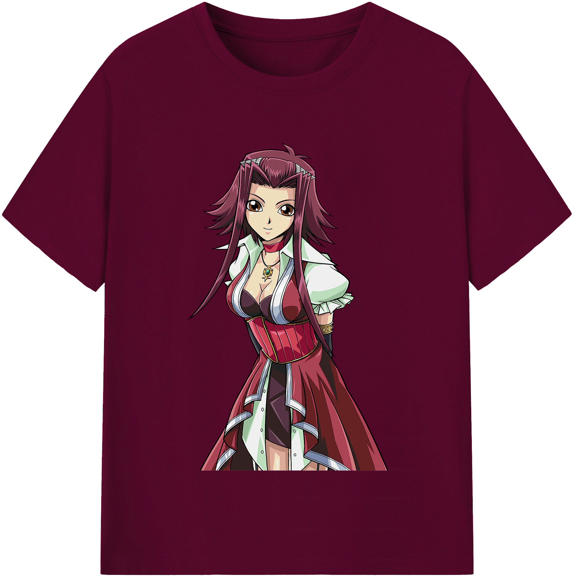 （画像用） 遊☆戯☆王 Yu-Gi-Oh! レディースカジュアルプリントTシャツ（綿100％）